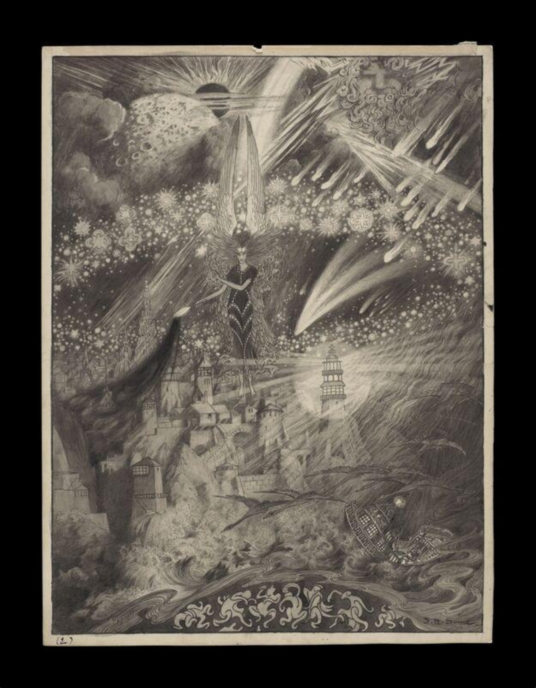 Drawing, Sidney Herbert Sime, circa 1890-1910s