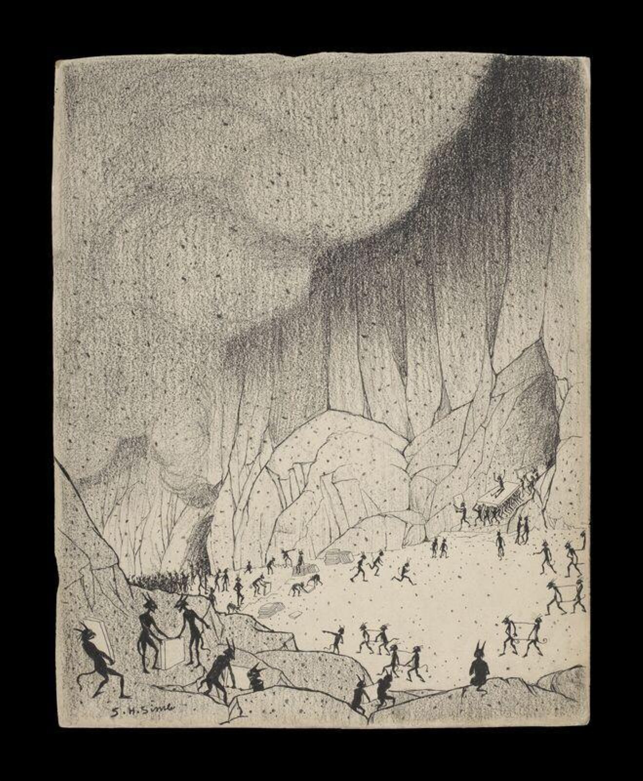 The Great Pavement, Sidney Herbert Sime, circa 1897
