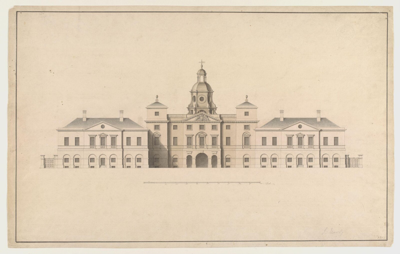 Drawing, William Kent, 1753
