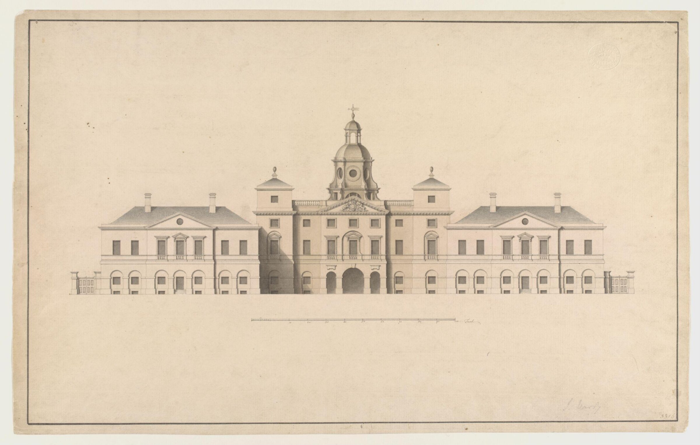 Drawing, William Kent, 1753