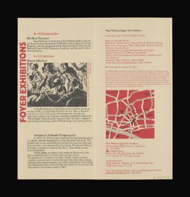 The Whitechapel Art Gallery September-October 1980