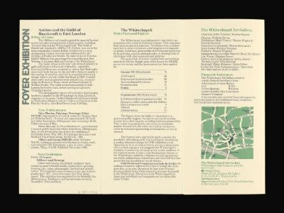 The Whitechapel Art Gallery May-June 1981