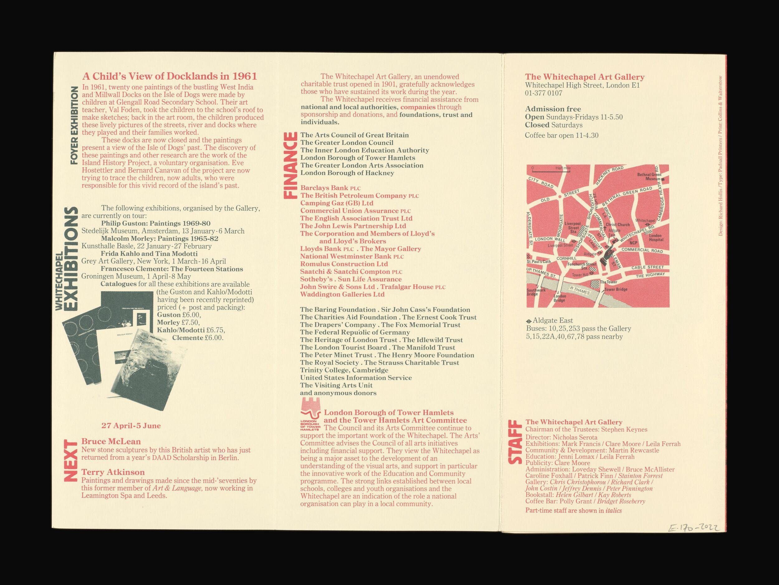 The Whitechapel Art Gallery Open Exhibition 1983