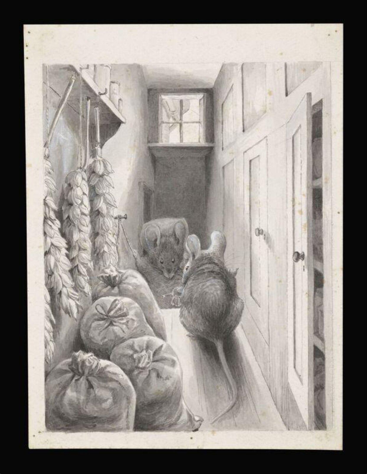 The Mice in their Storeroom, Beatrix Potter, ca. 1891