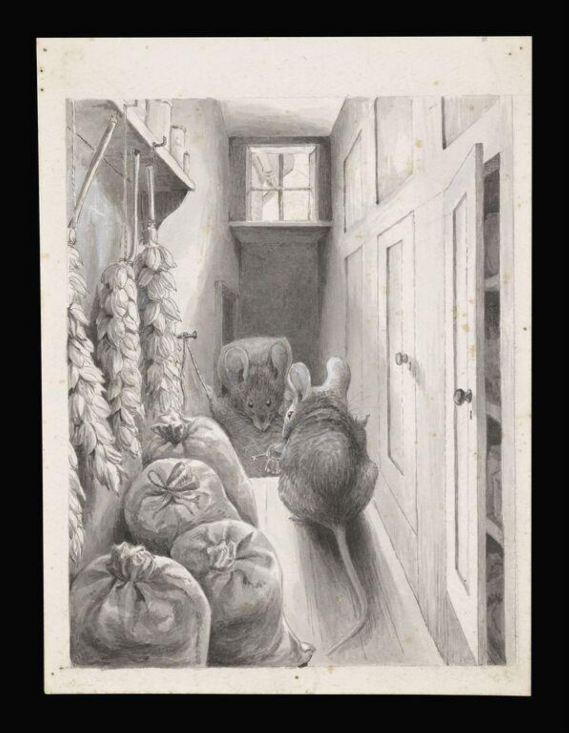 The Mice in their Storeroom, Beatrix Potter, ca. 1891