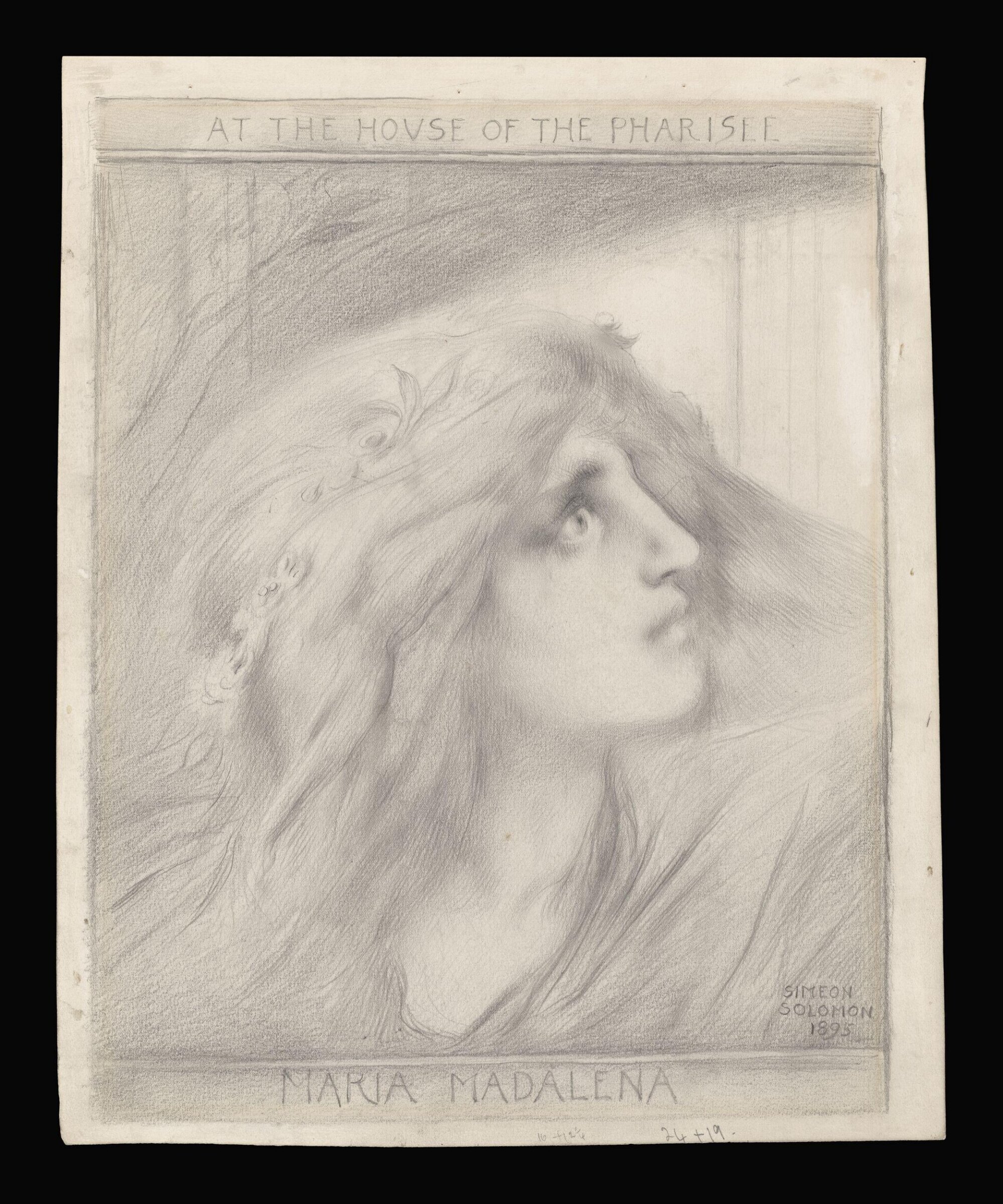 Maria Madalena at the house of the Pharisee, Simeon Solomon, 1895