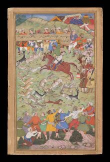 Akbar hunting at Palam, near Delhi thumbnail 1