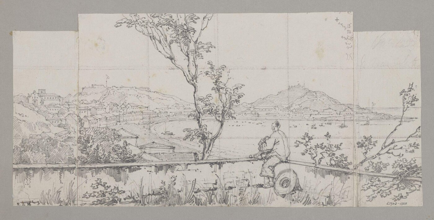 George Chinnery, General View of Macao Bay from the Bishop's Gate
