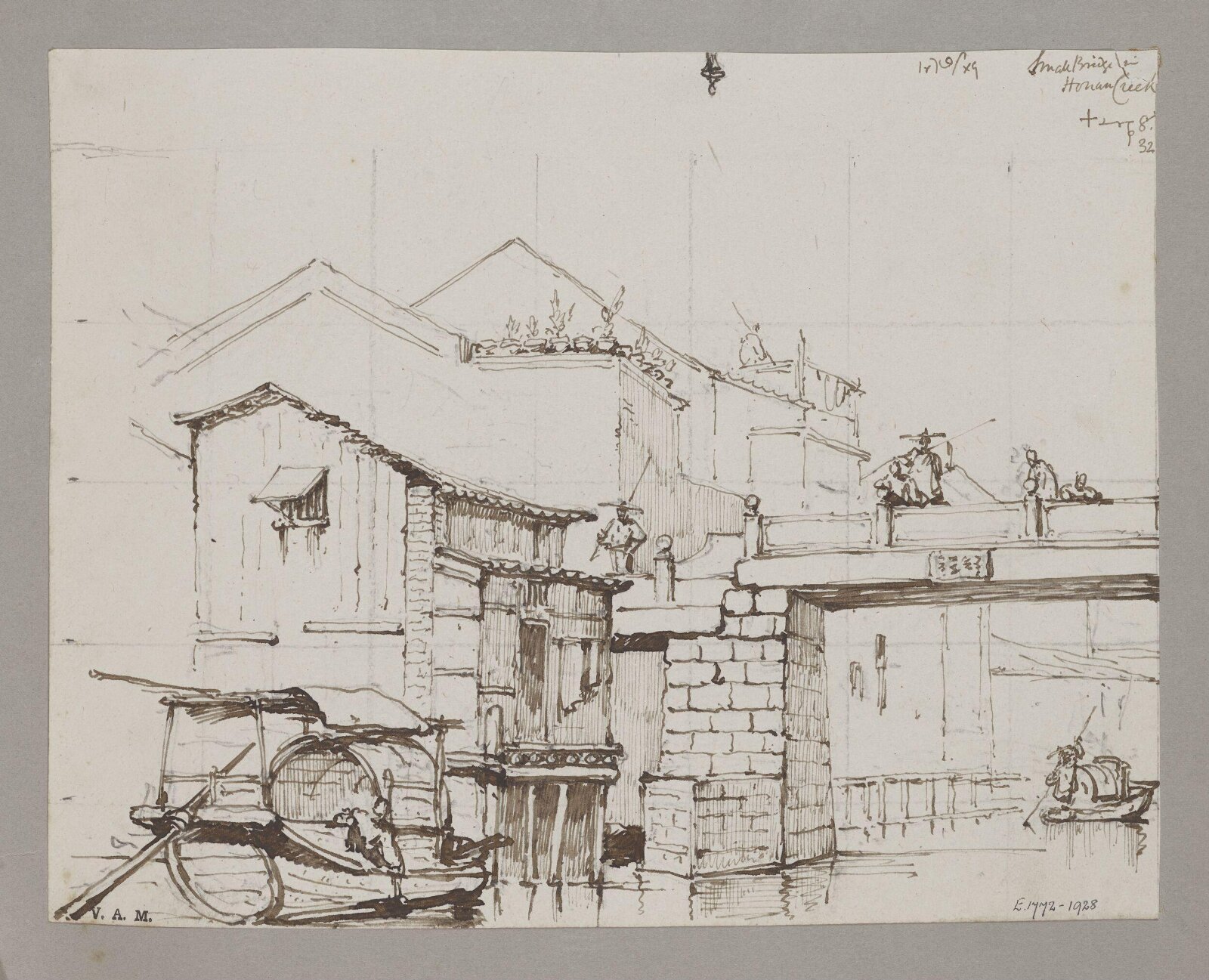 Small bridge near Honan, George Chinnery, 08/08/1832