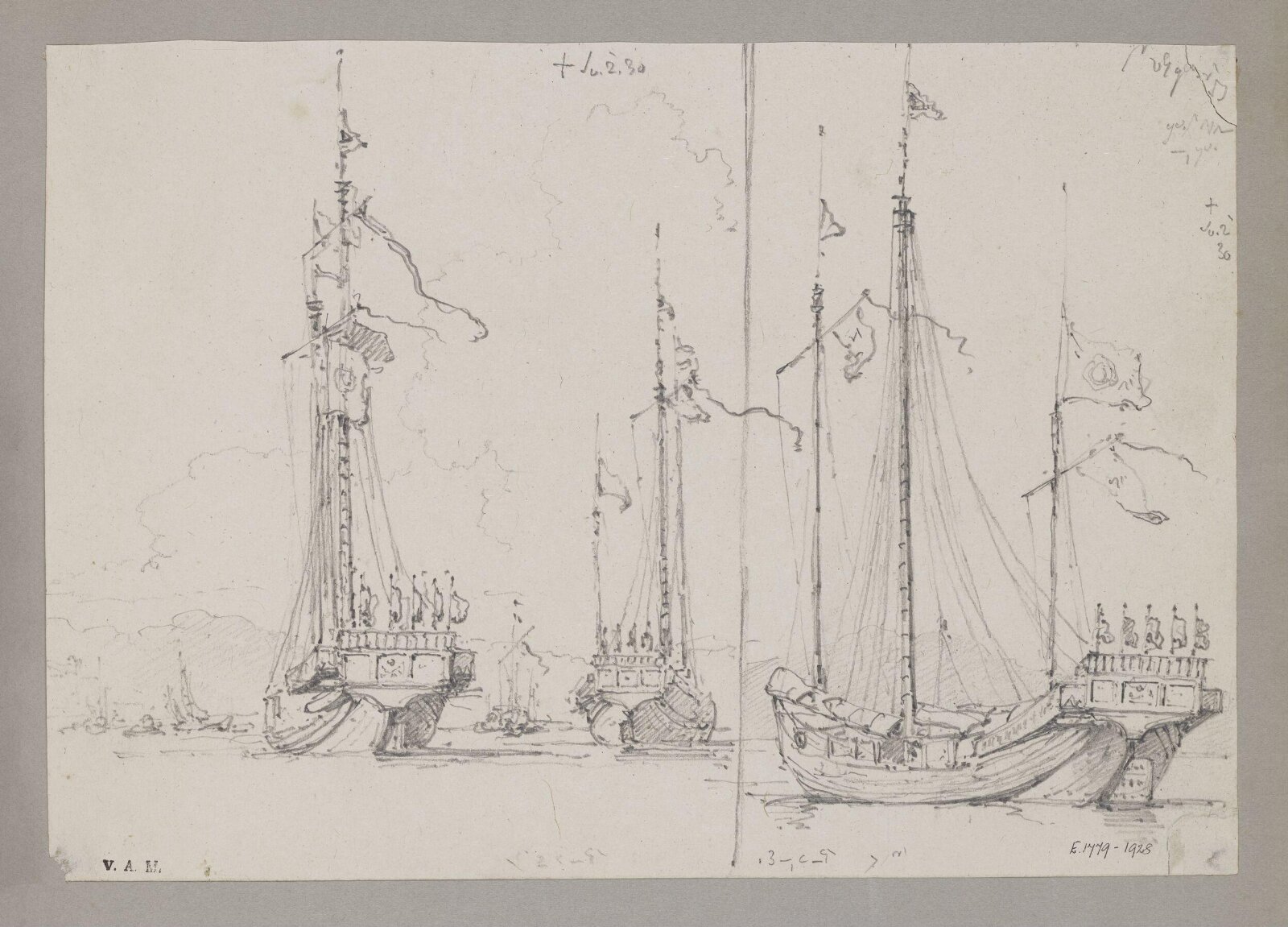 Chinese junks, George Chinnery, 02/07/1830