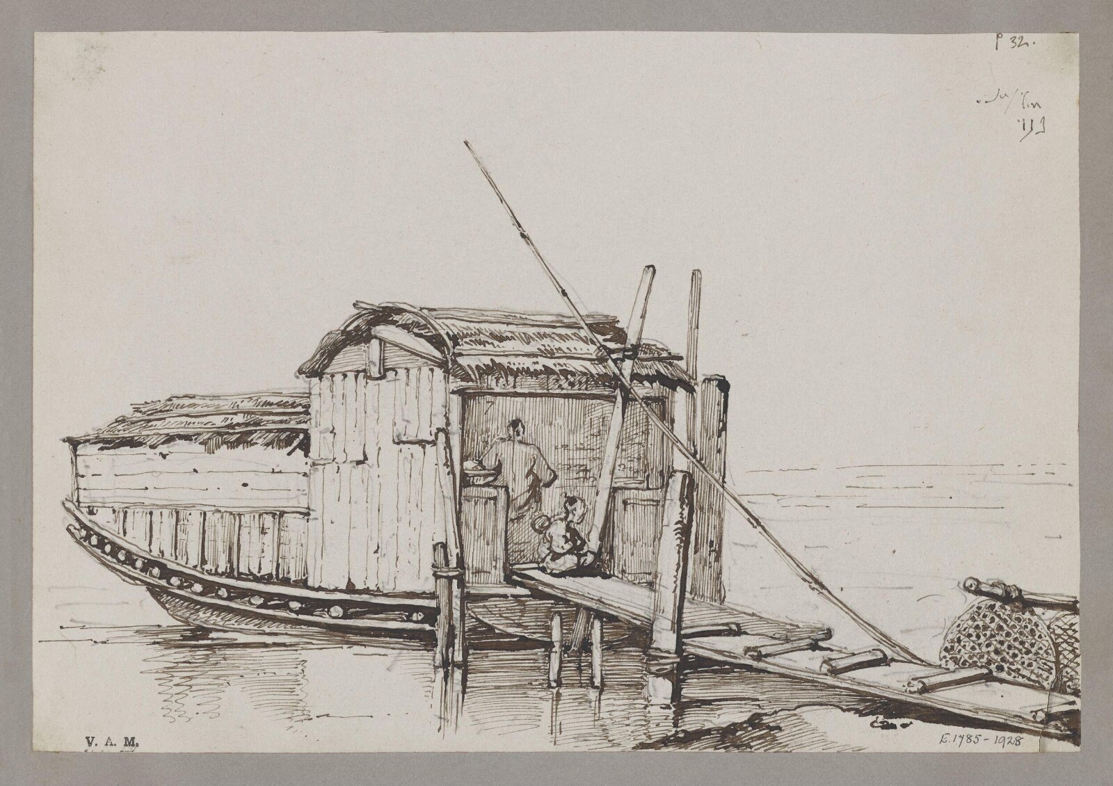 A boat-dwelling, George Chinnery, 01/08/1832 - 31/08/1832