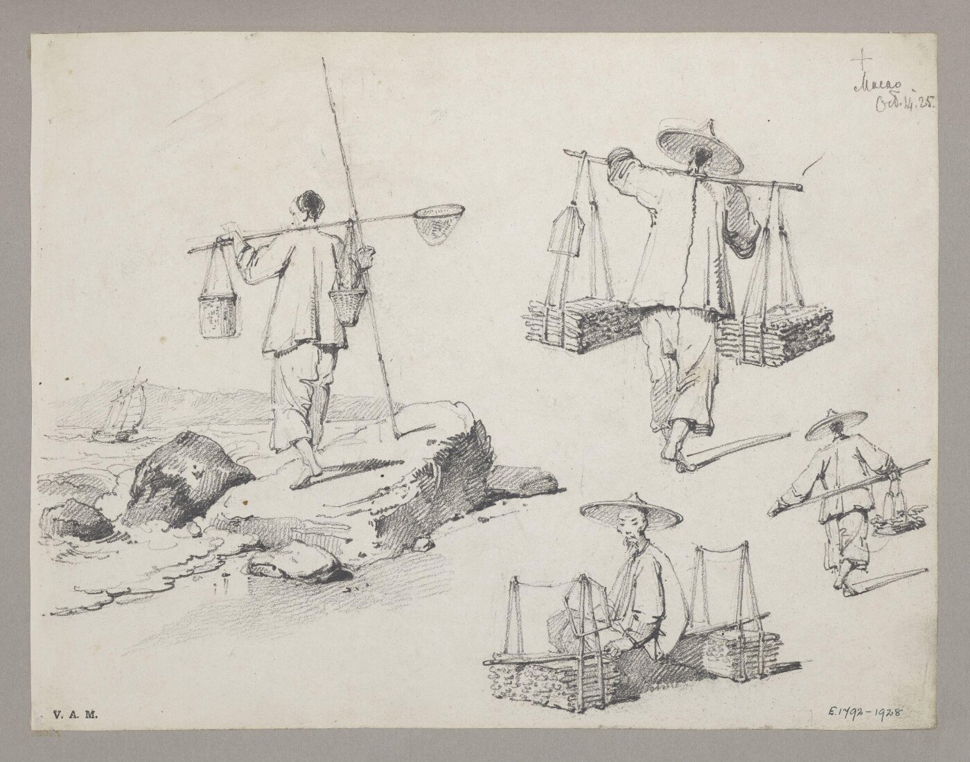 George Chinnery, Chinese figures