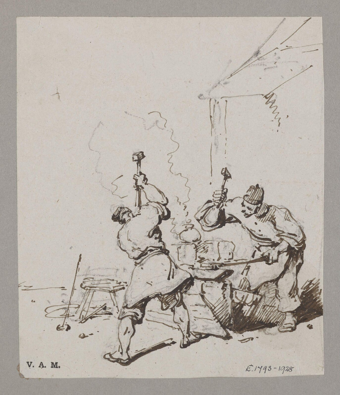 Chinese blacksmiths, George Chinnery, 29/09/1825 - 30/05/1852