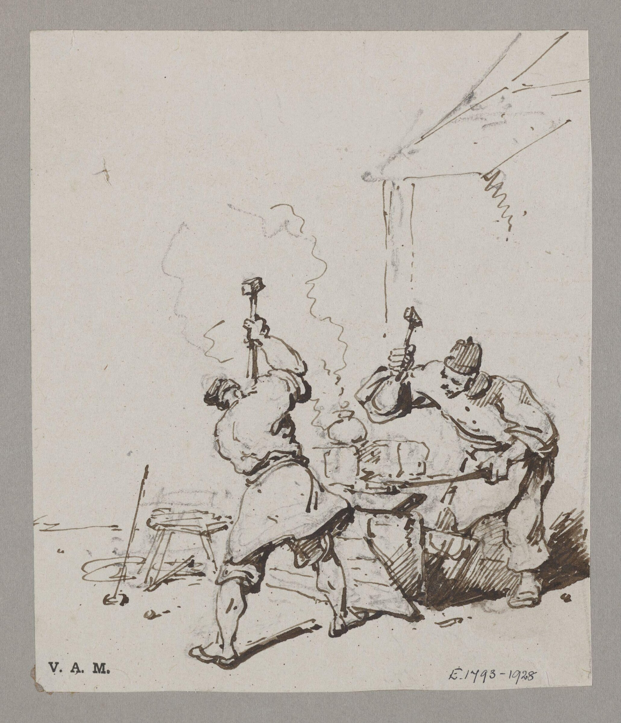 Chinese blacksmiths, George Chinnery, 29/09/1825 - 30/05/1852