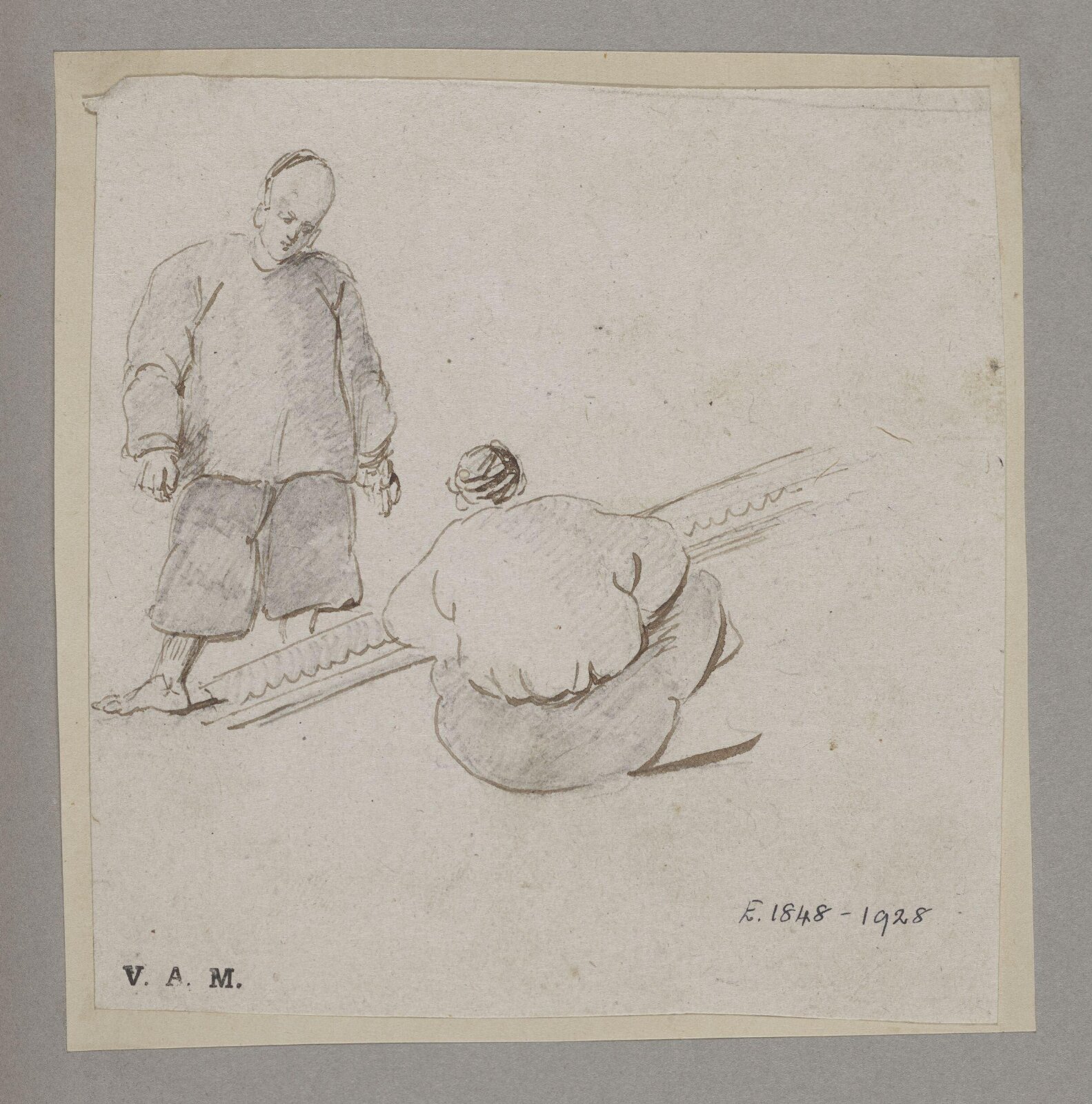 Two Chinese men, George Chinnery, 19th century
