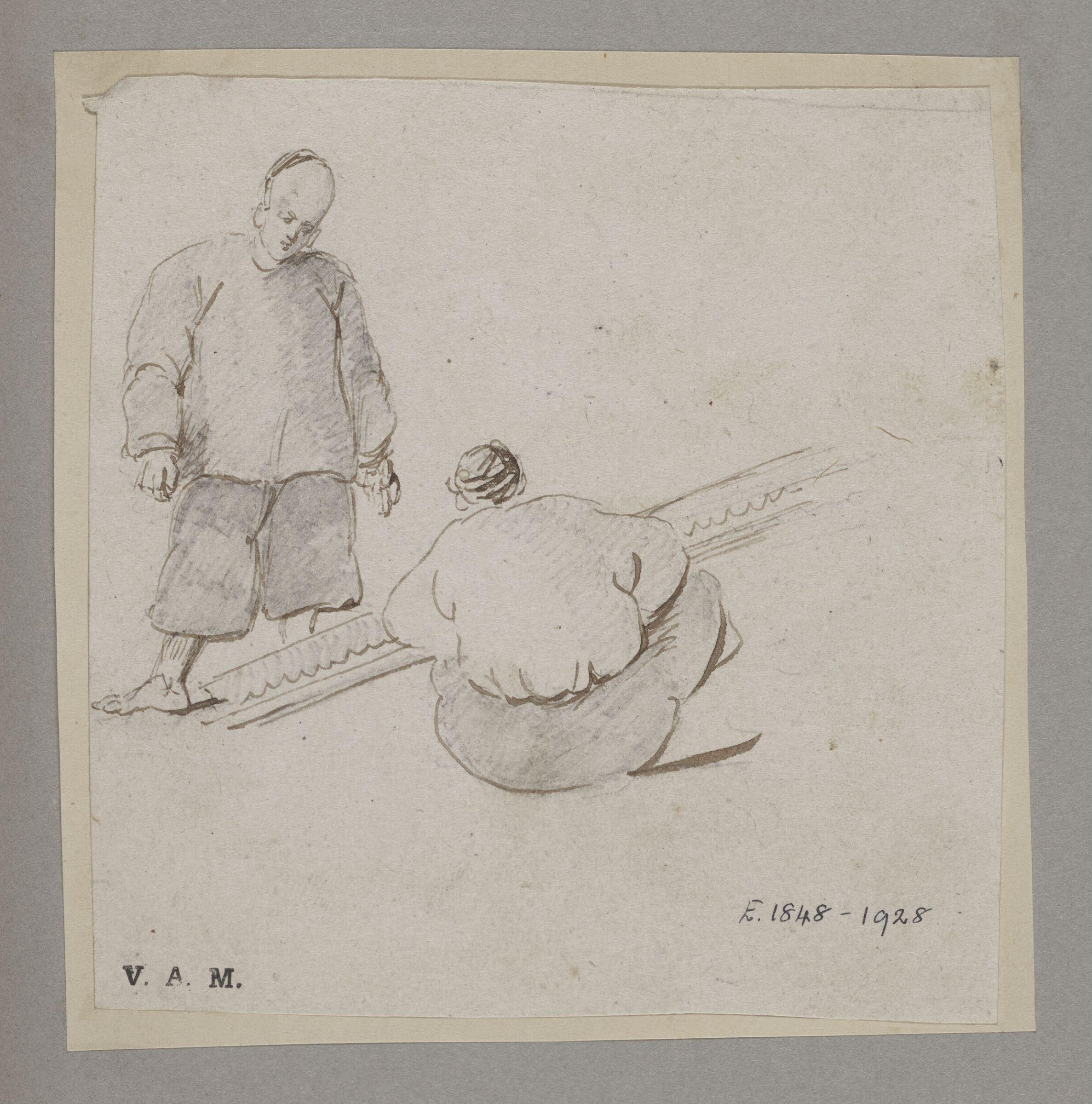 Two Chinese men, George Chinnery, 19th century