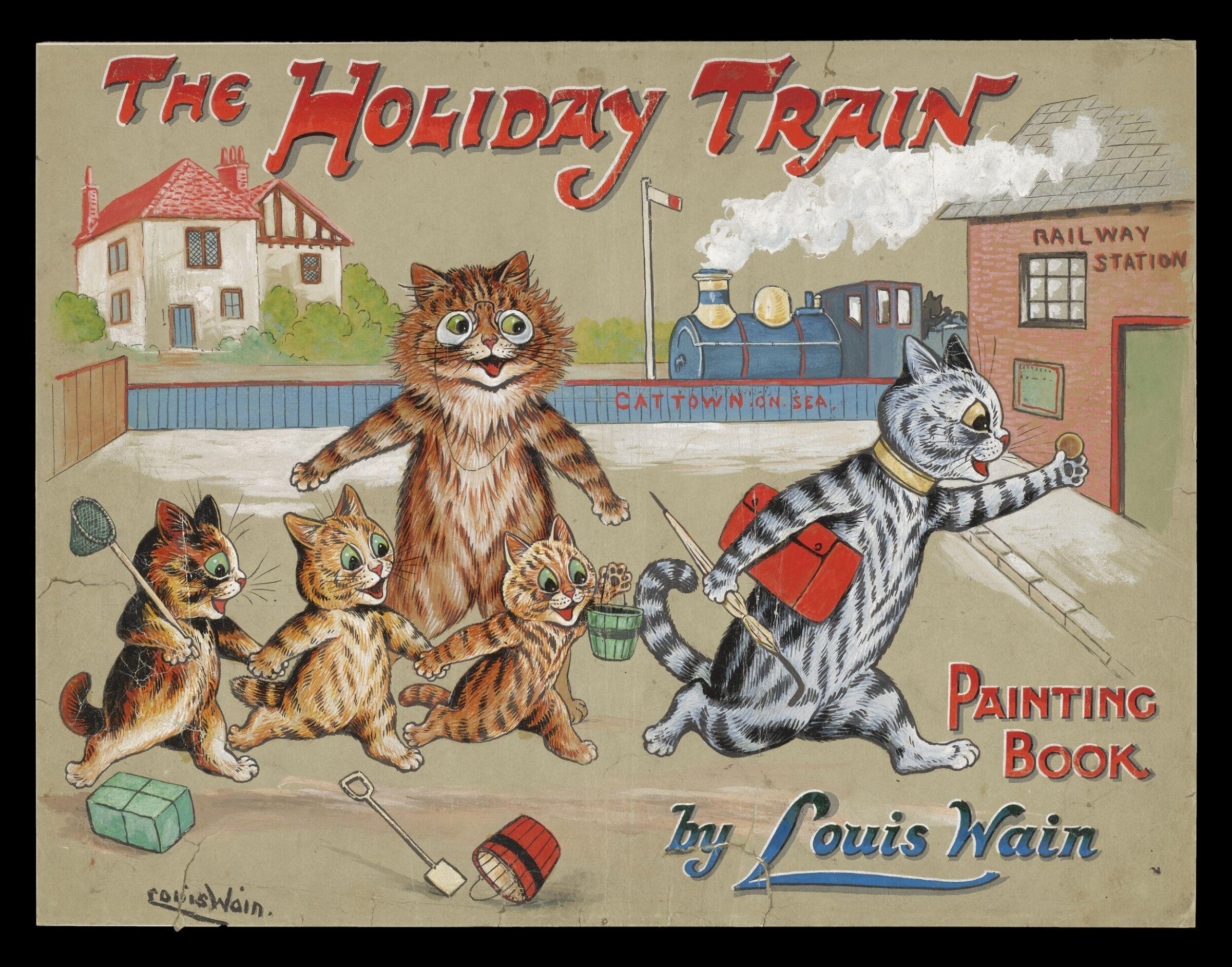 The Holiday Train, Louis William Wain, ca.1900-1910