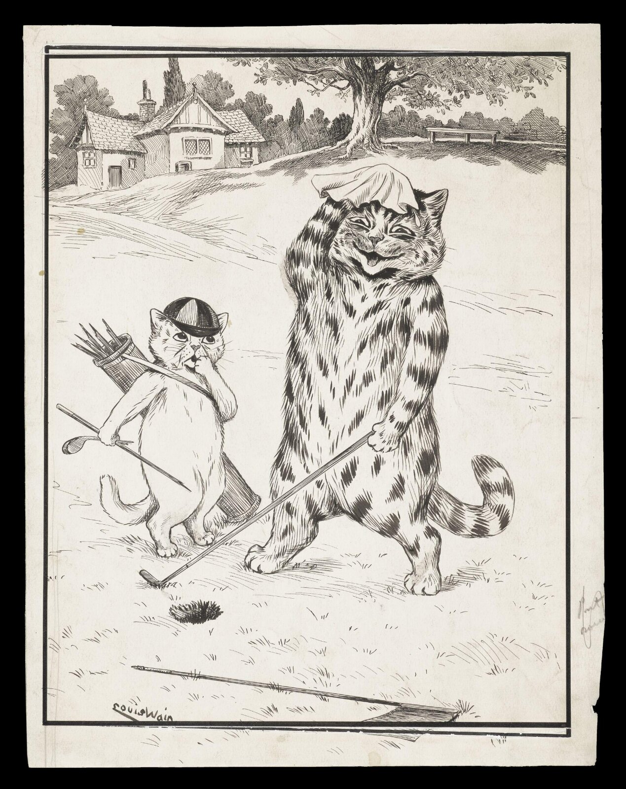 Drawing, Louis Wain, 1860-1939