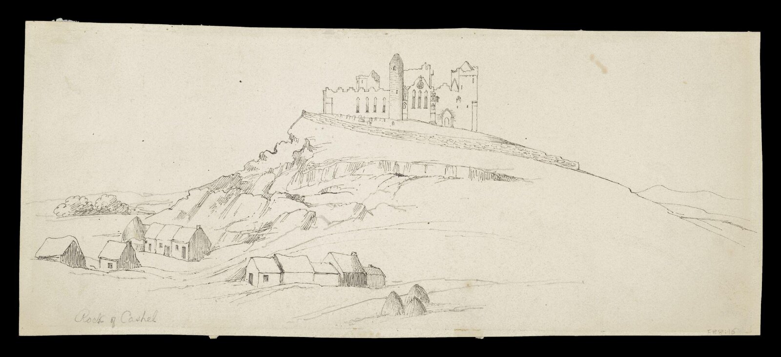 Rock of Cashel, Daniel Maclise, ca. 1825-70