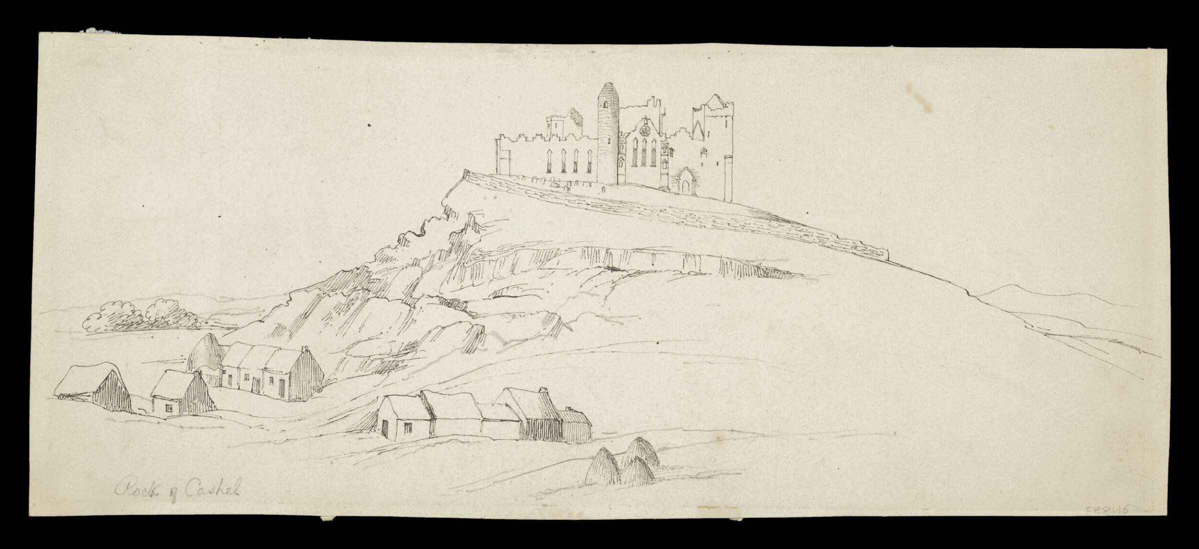 Rock of Cashel, Daniel Maclise, ca. 1825-70