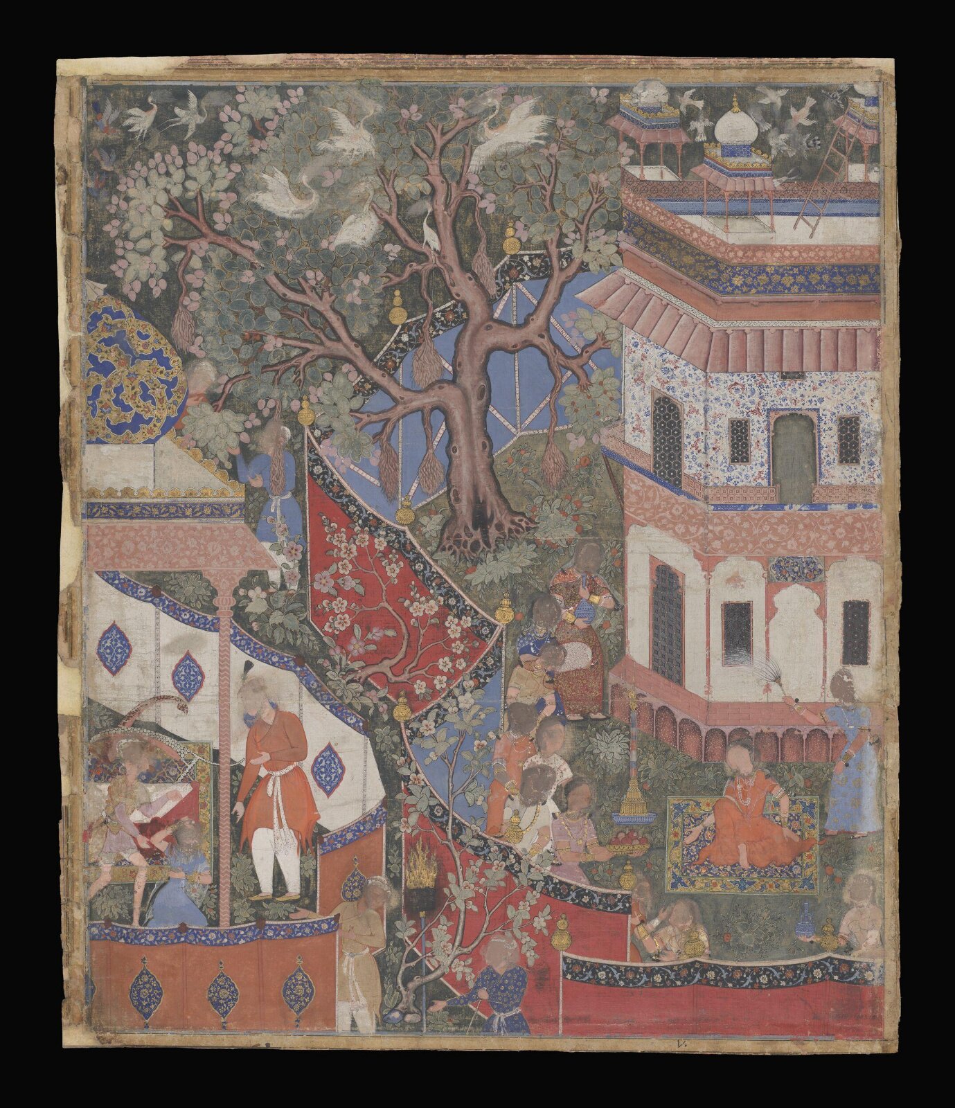 Rustam and Mihrafroz prepare for their wedding, ca.1562-1577