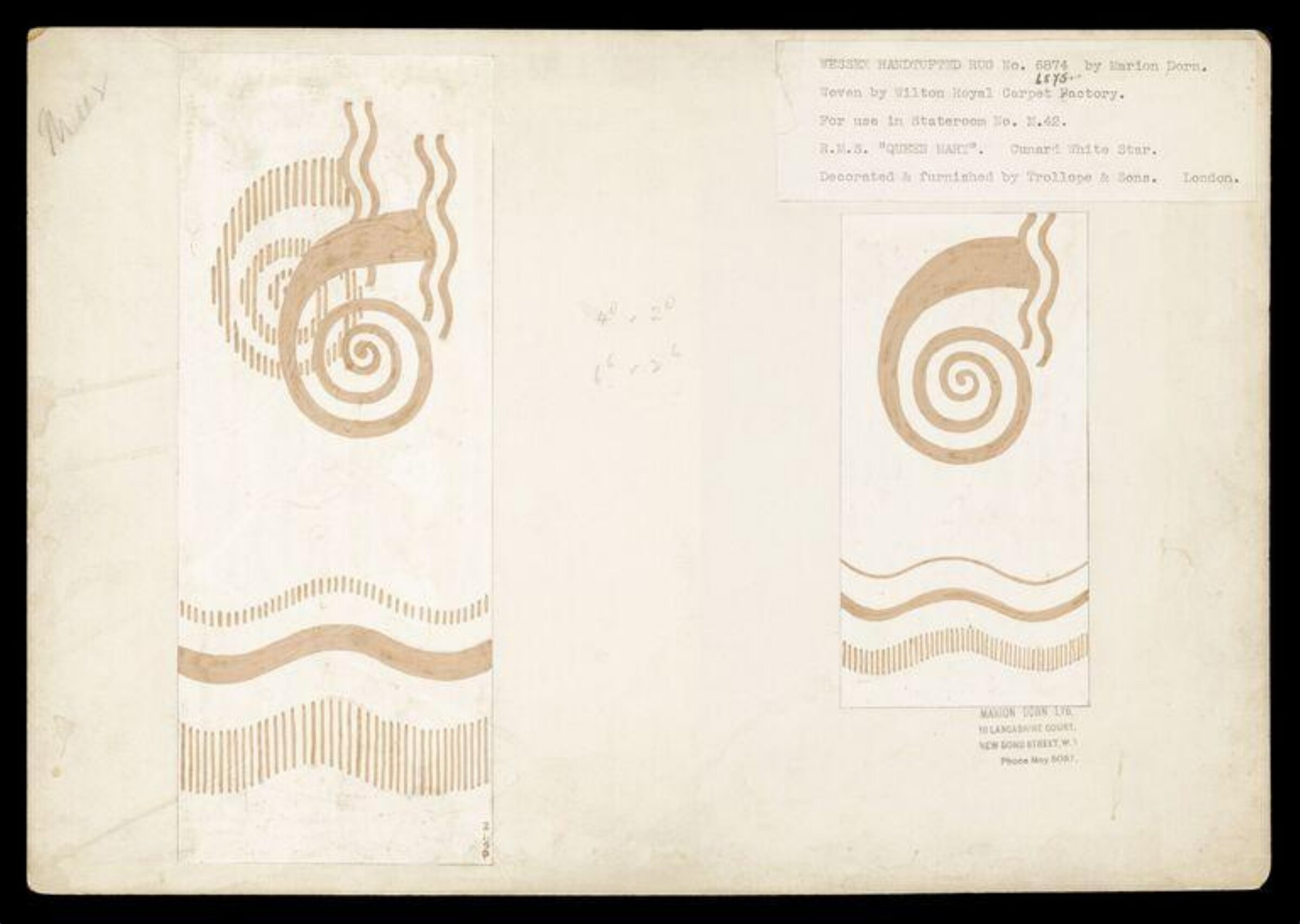 Rug Design, Marion Dorn, 20th century
