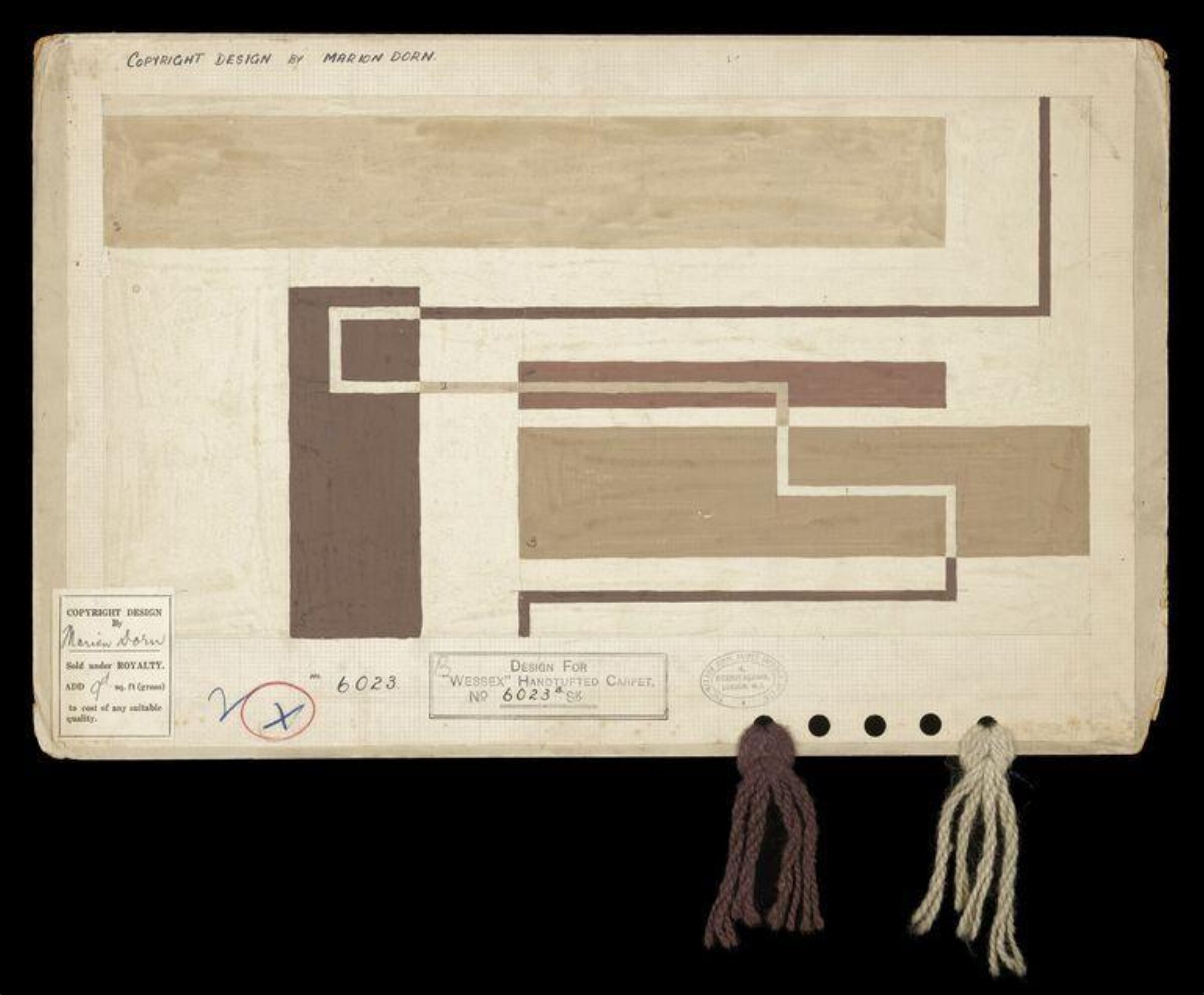 Rug Design, Marion Dorn, 20th century