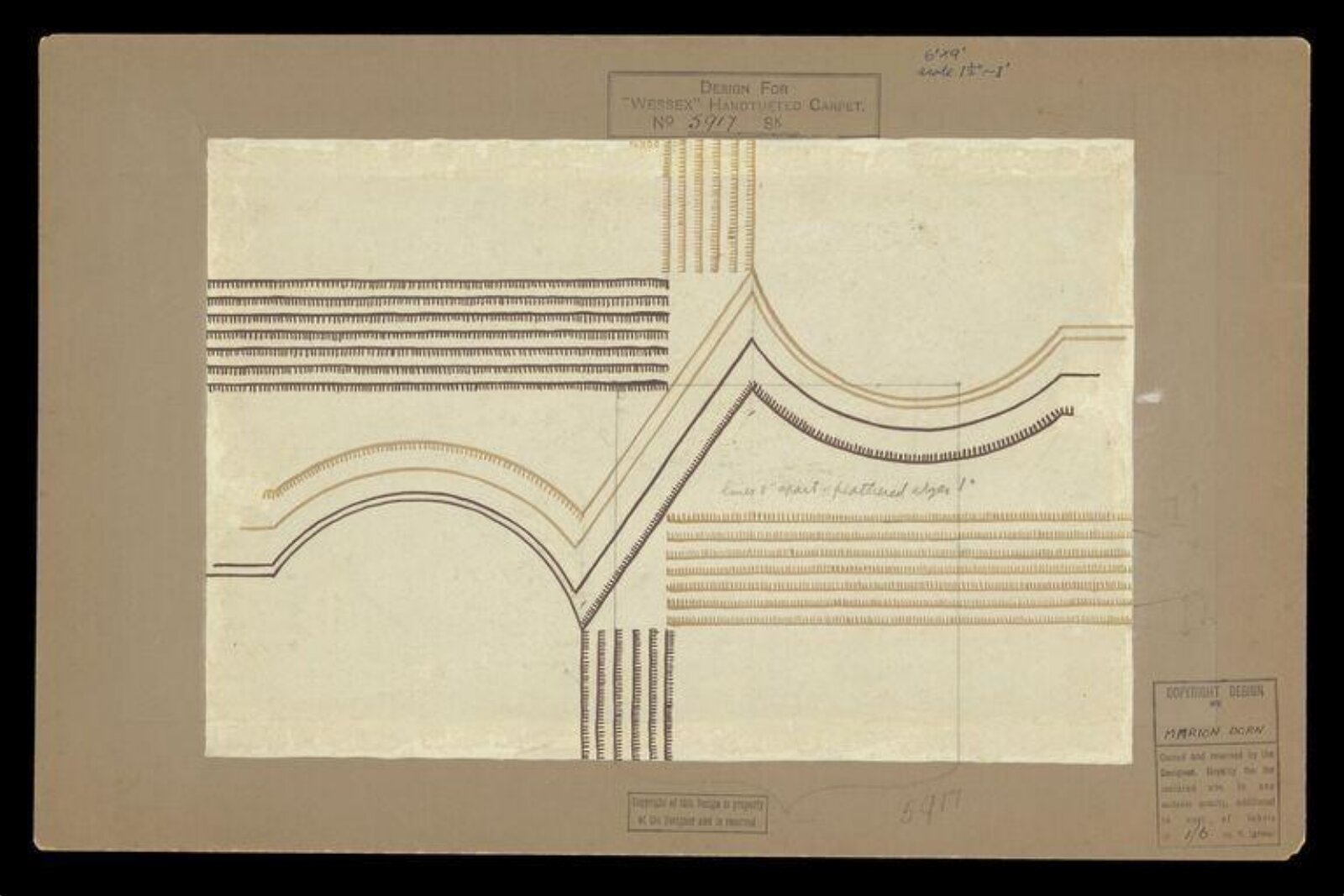 Rug Design, Marion Dorn, 20th century