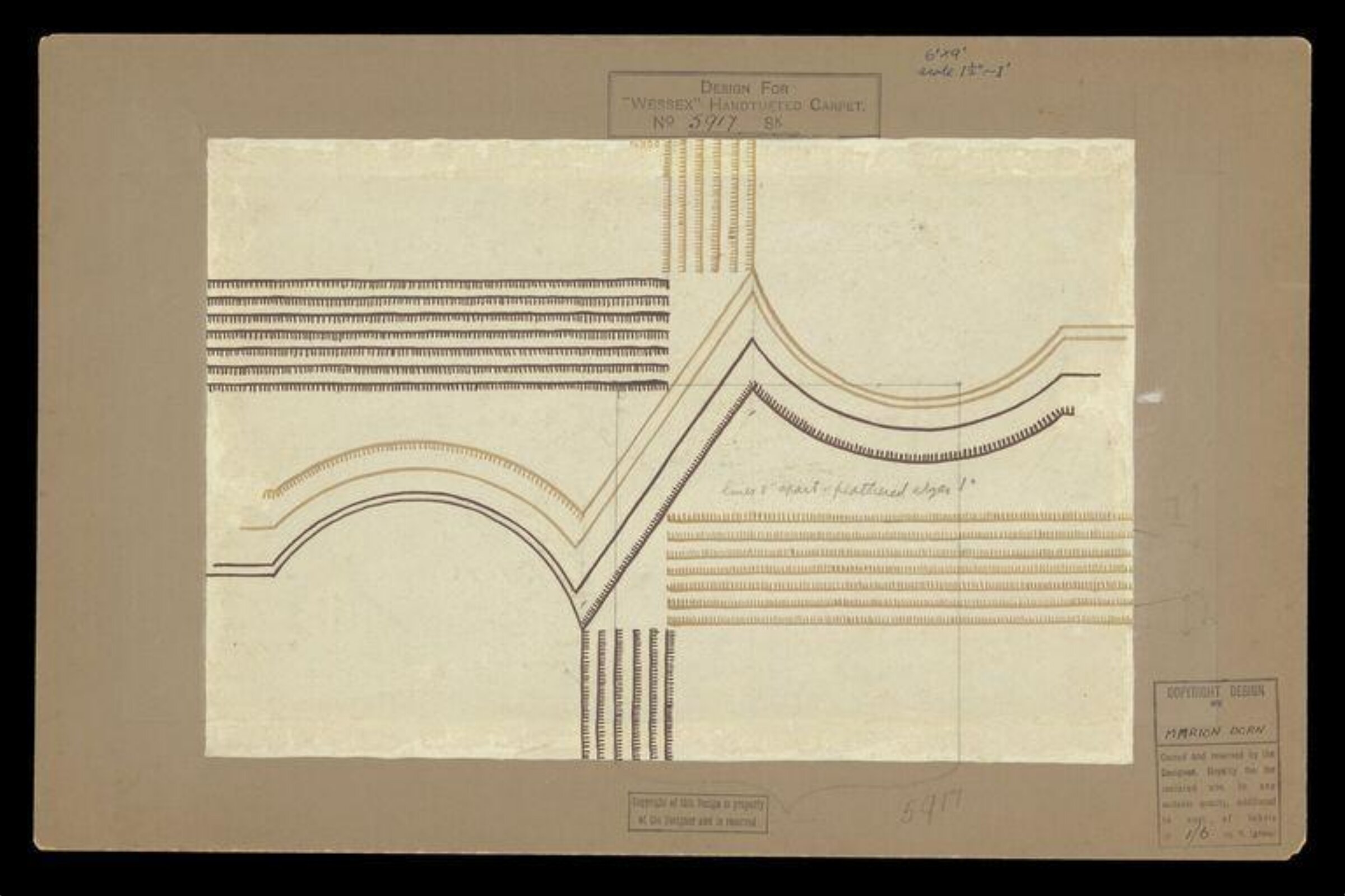 Rug Design, Marion Dorn, 20th century