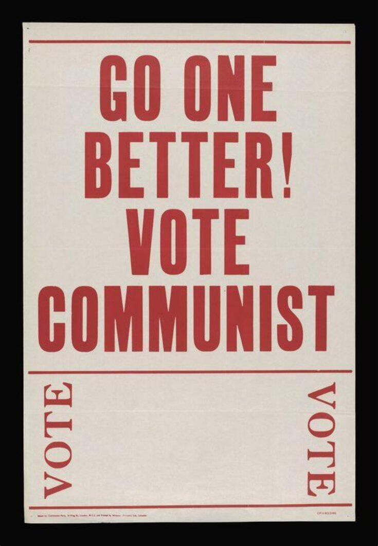 Go one better! Vote Communist top image