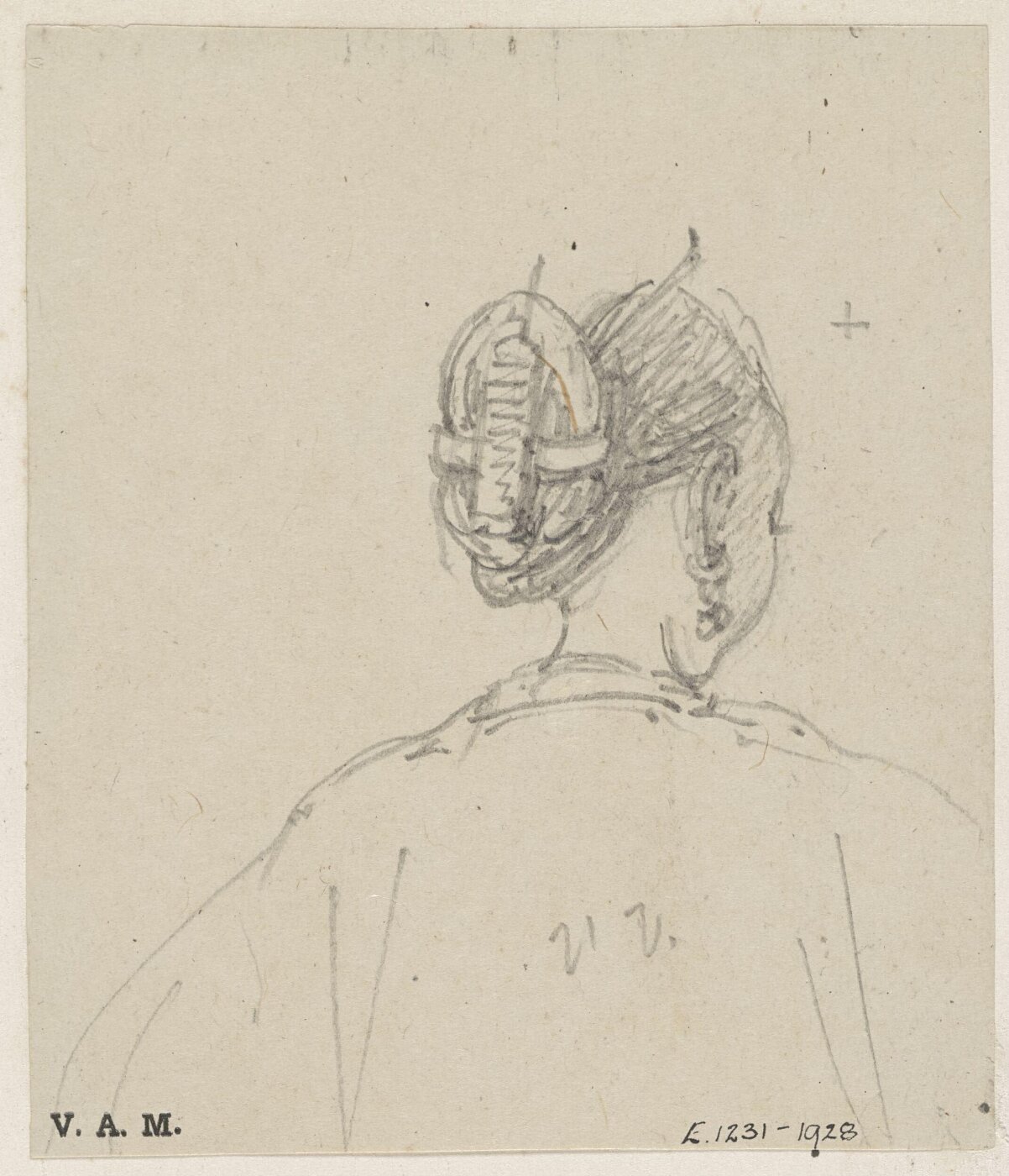 George Chinnery, The headdress of a Chinese woman