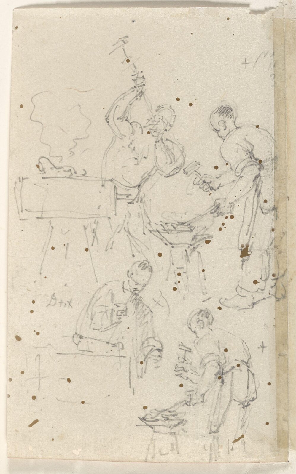 Two figure sketches, George Chinnery, 09/04/1831