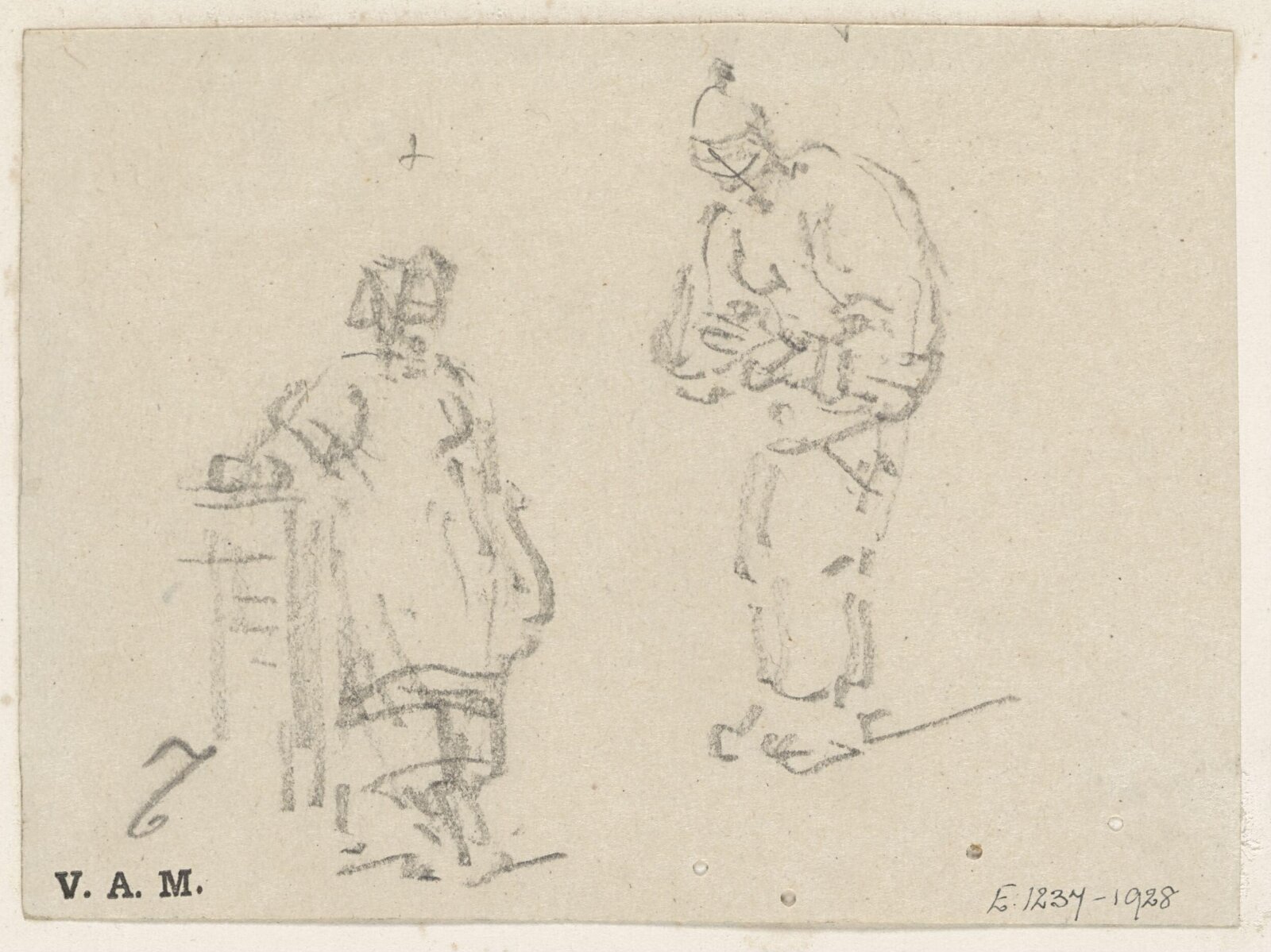 Two Chinese figures, George Chinnery, 29/09/1825 - 30/05/1852