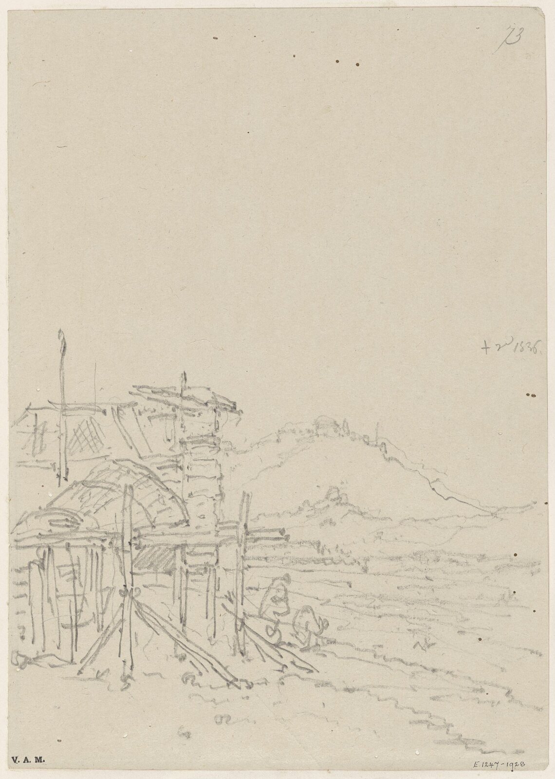 Boat dwellings, Macau, George Chinnery, 01/03/1836 - 31/03/1836