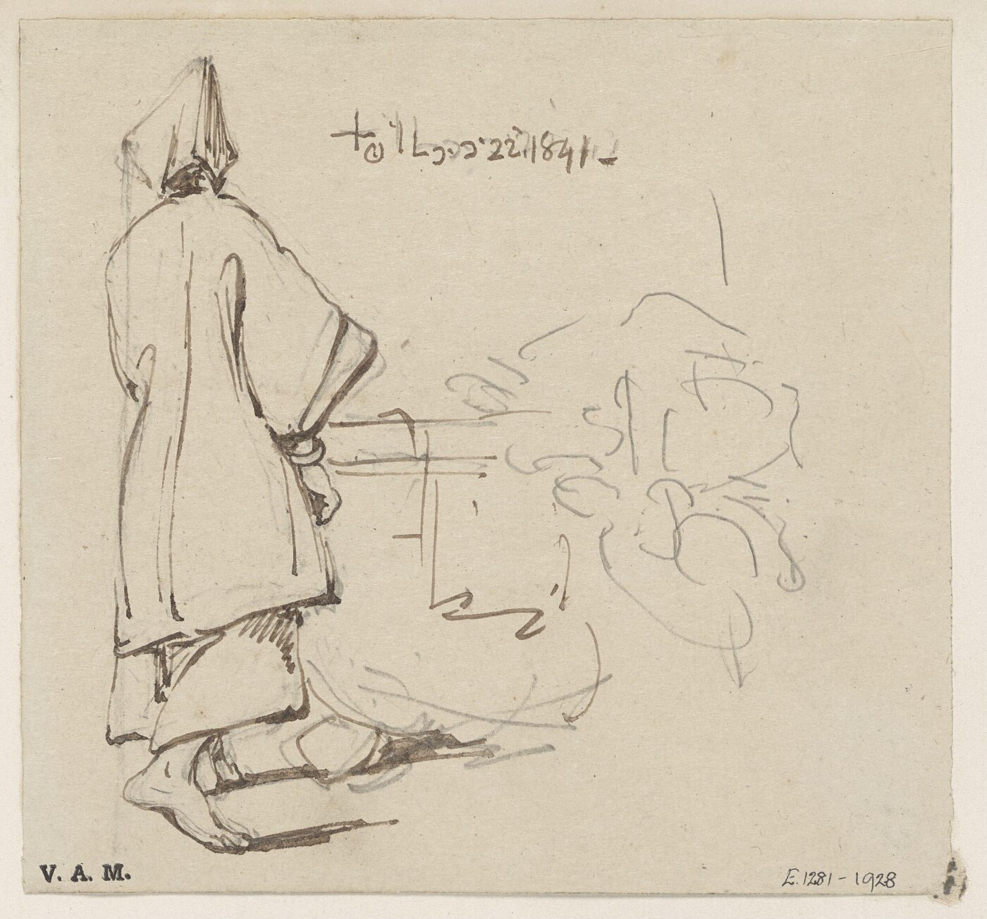 George Chinnery, A boatwoman seen from behind
