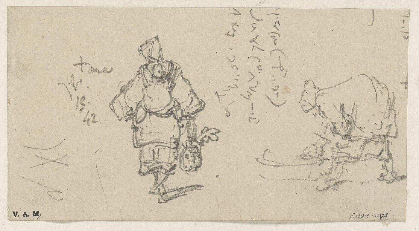 George Chinnery, Two boatwomen, one with a child on her back