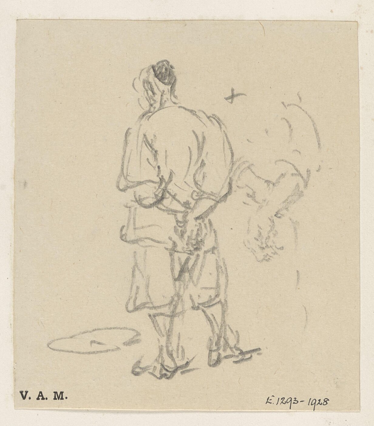 George Chinnery, A Chinese man with hands clasped behind his back