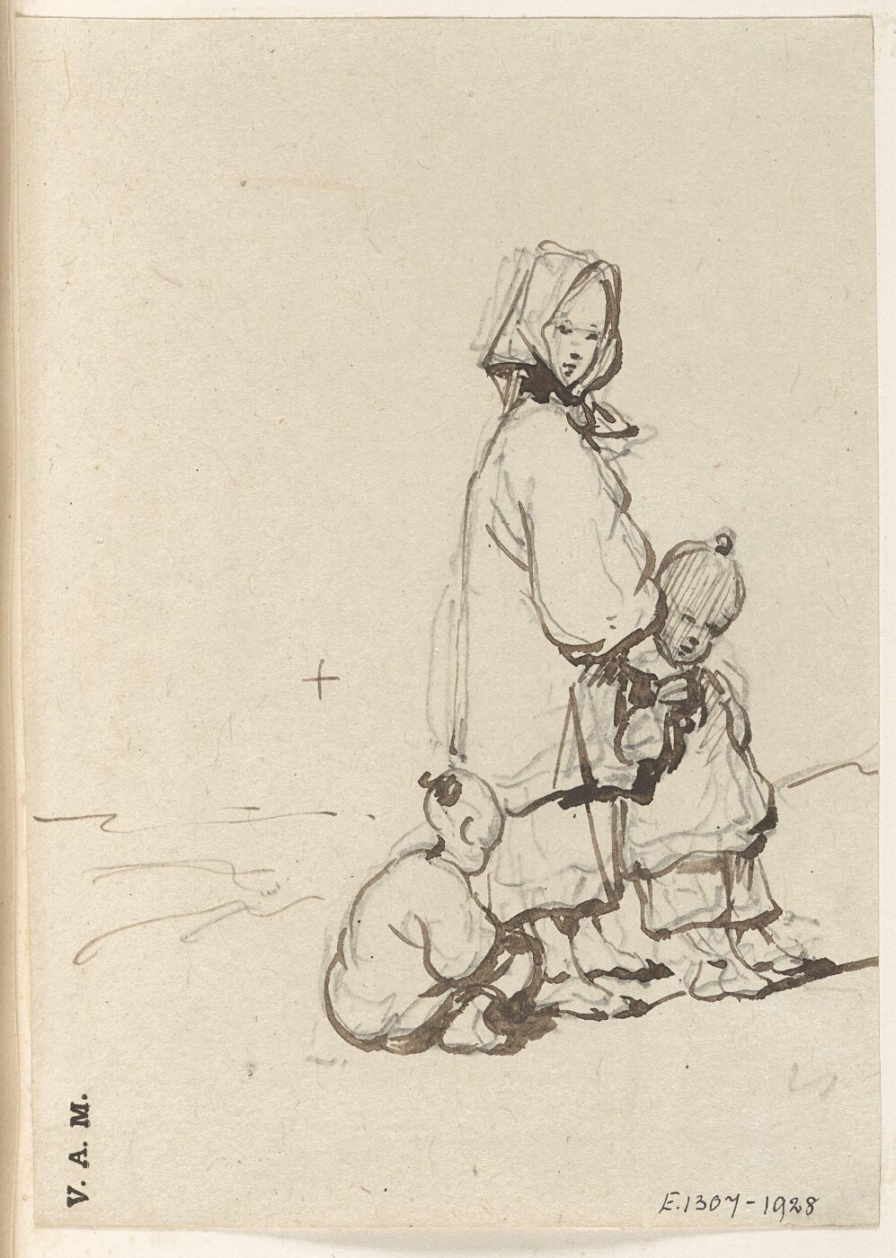 George Chinnery, A Macau boatwoman with two children