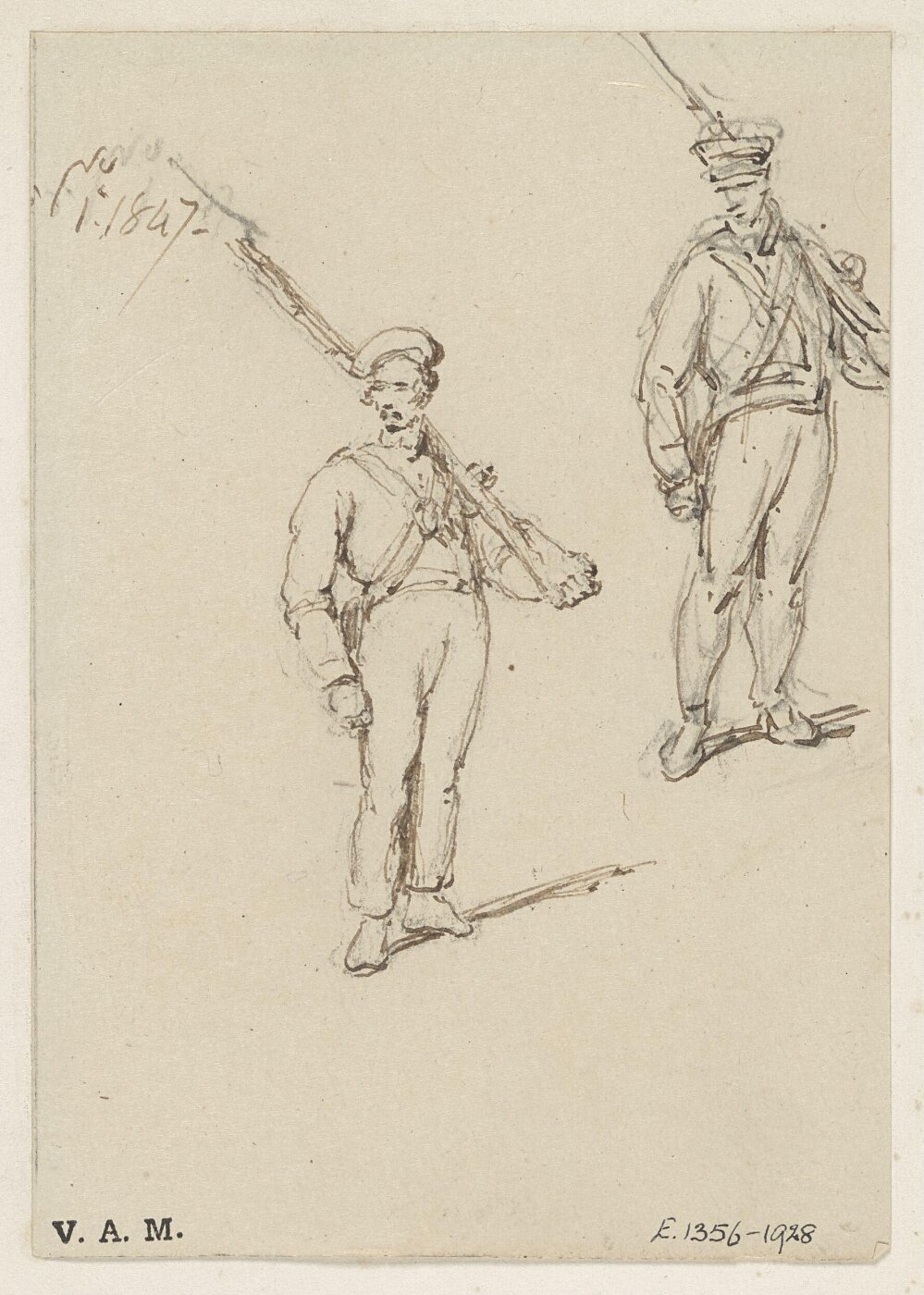 George Chinnery, Two soldiers