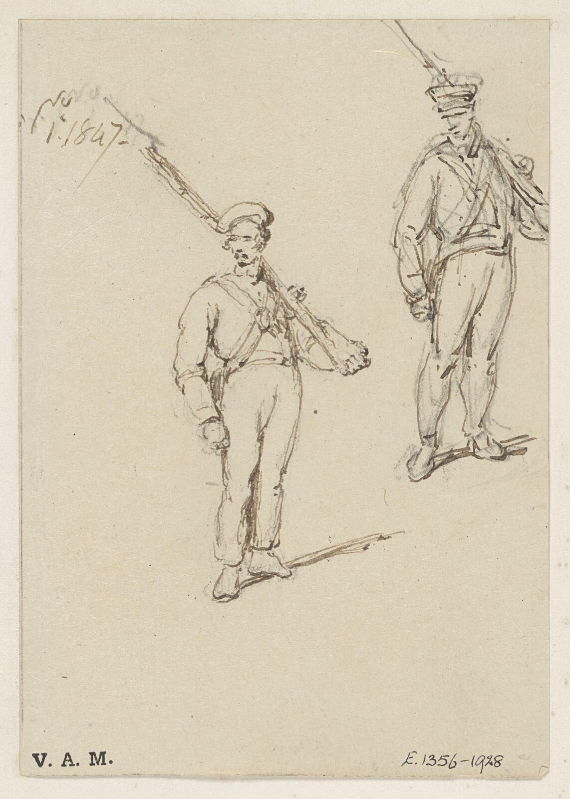 Two soldiers, George Chinnery, 01/04/1847