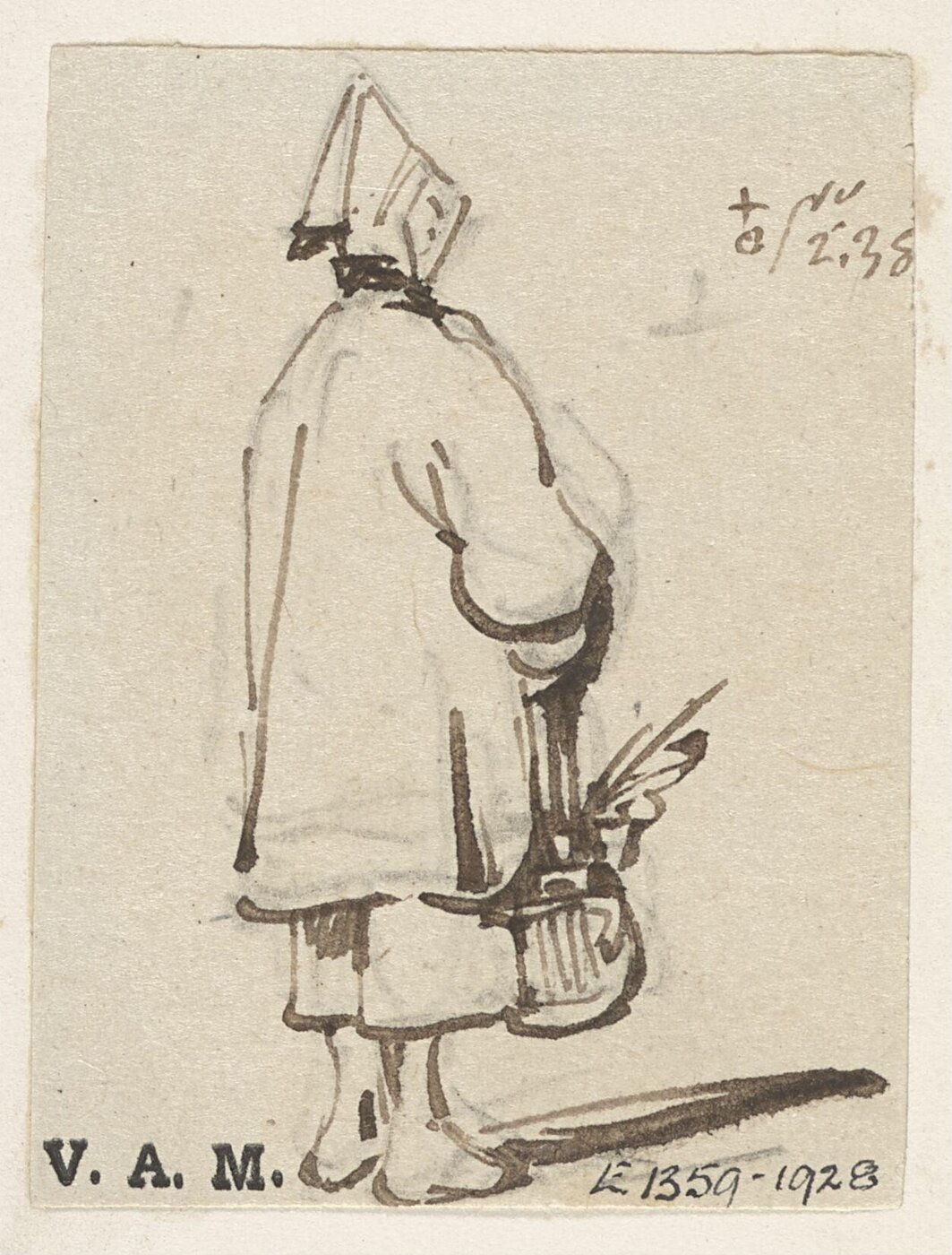 George Chinnery, A boatwoman holding a basket