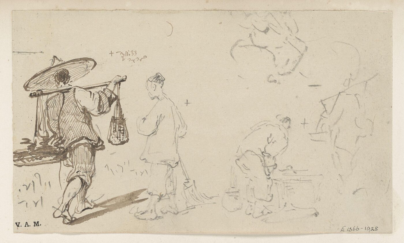 George Chinnery, Chinese figures