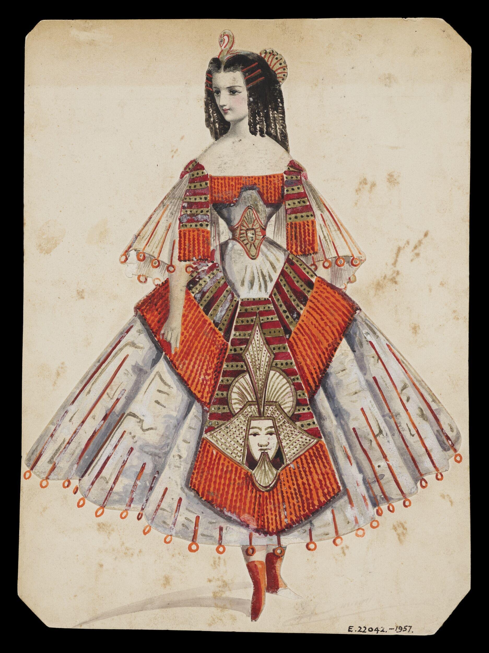 Fancy dress costume design by Jules Helleu