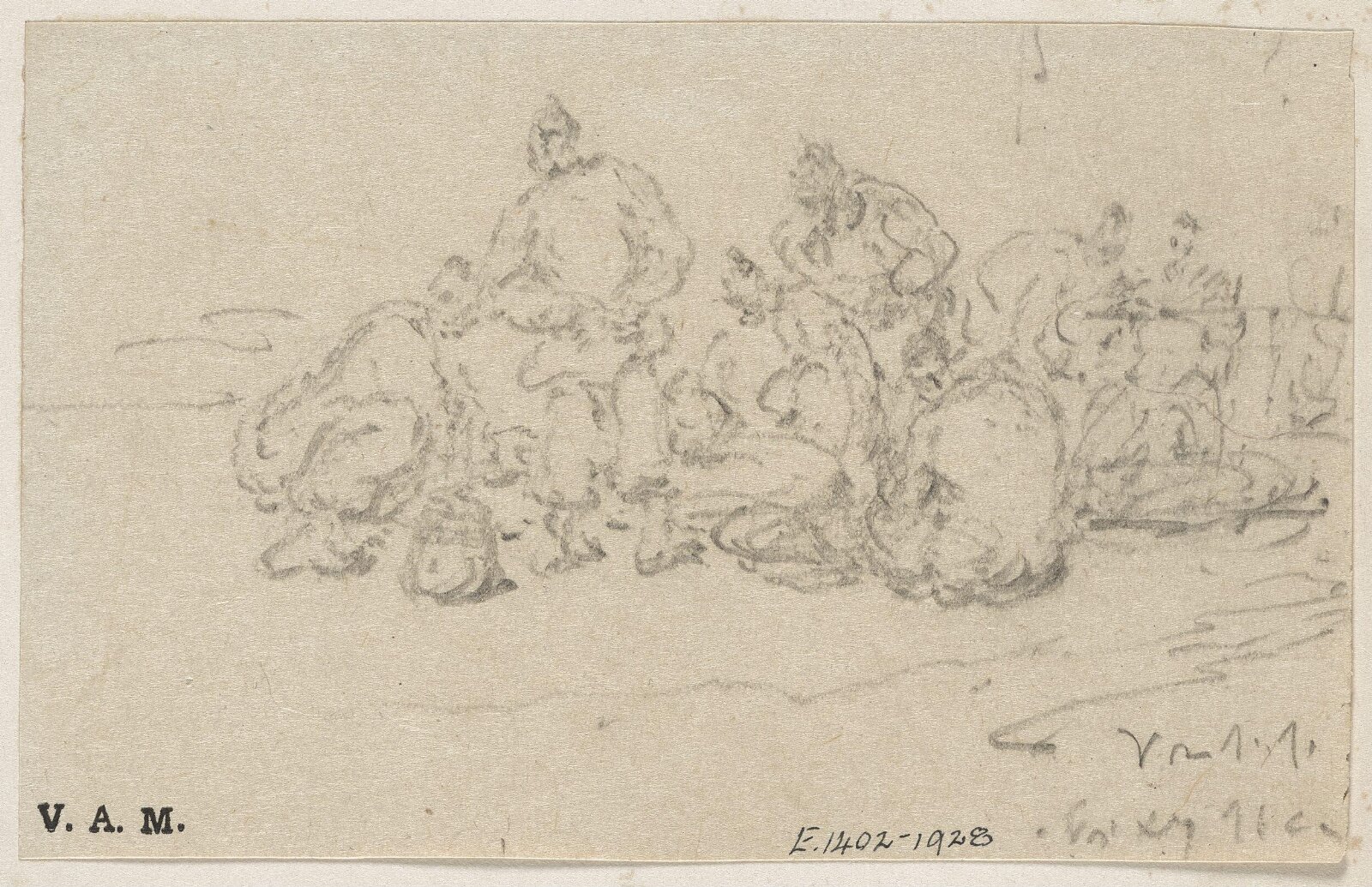 Groups of Chinese figures, George Chinnery, 1774-1852