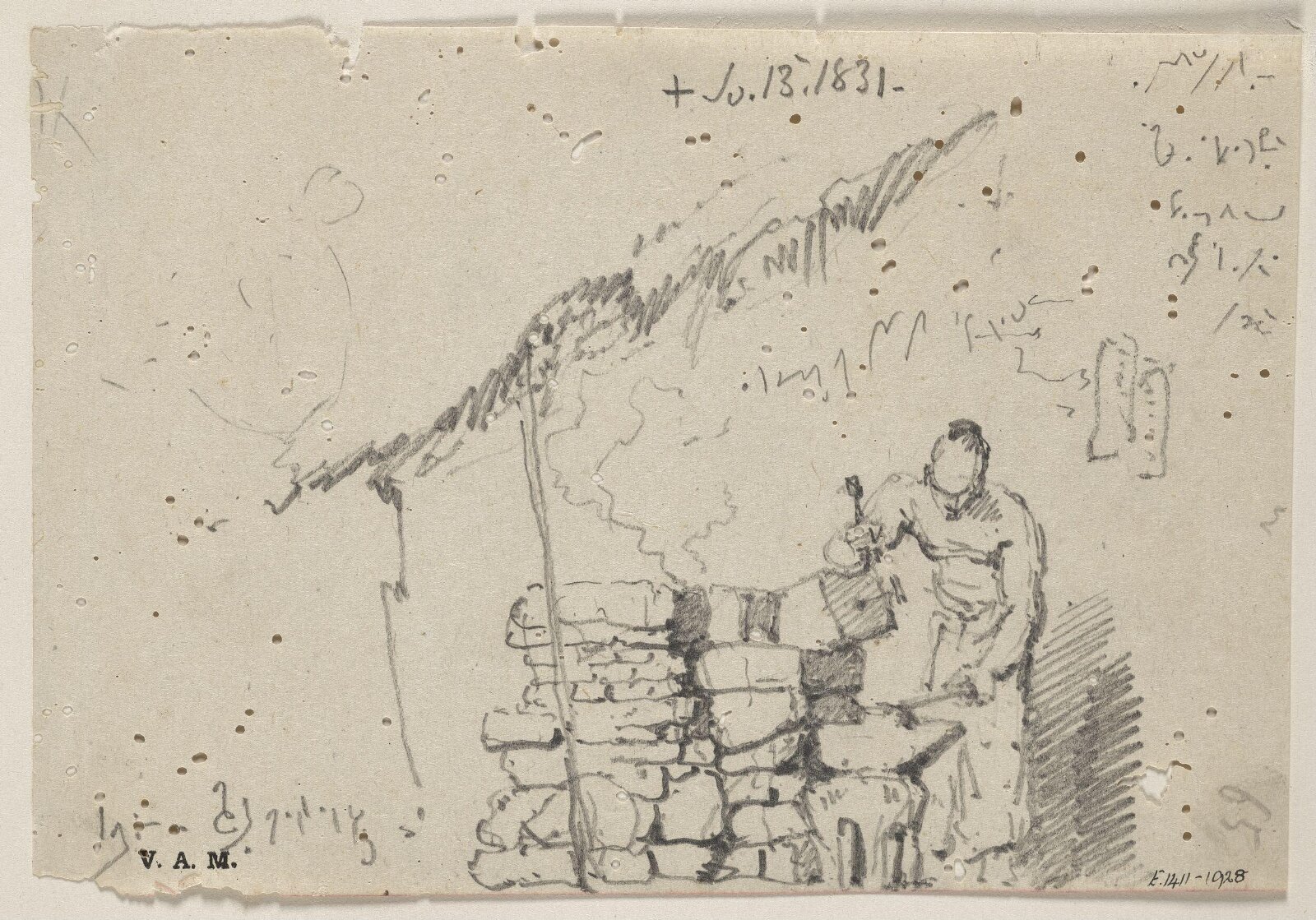 A Chinese blacksmith, George Chinnery, 13/07/1831