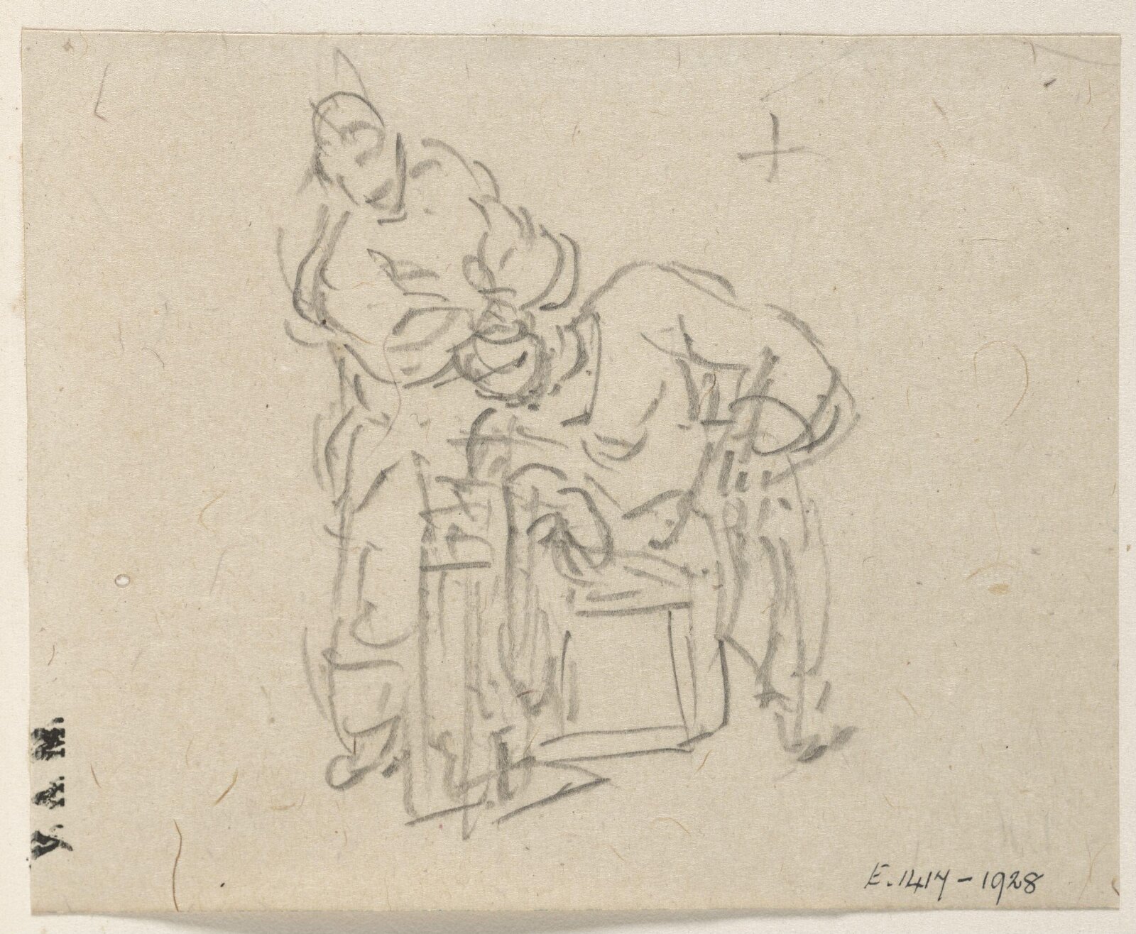 A barber and customer, George Chinnery, 29/09/1825 - 30/05/1852