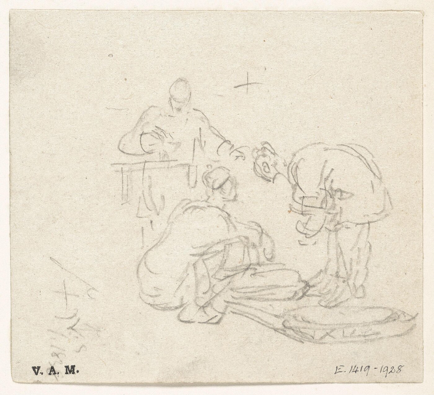 George Chinnery, A vendor and two customers