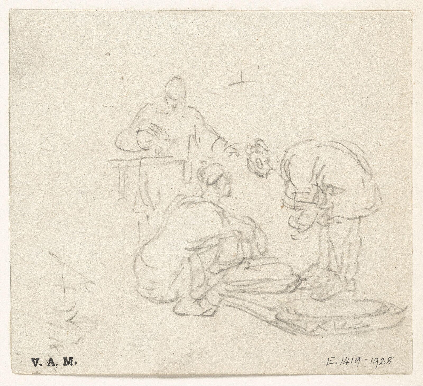 A vendor and two customers, George Chinnery, 01/02/1838