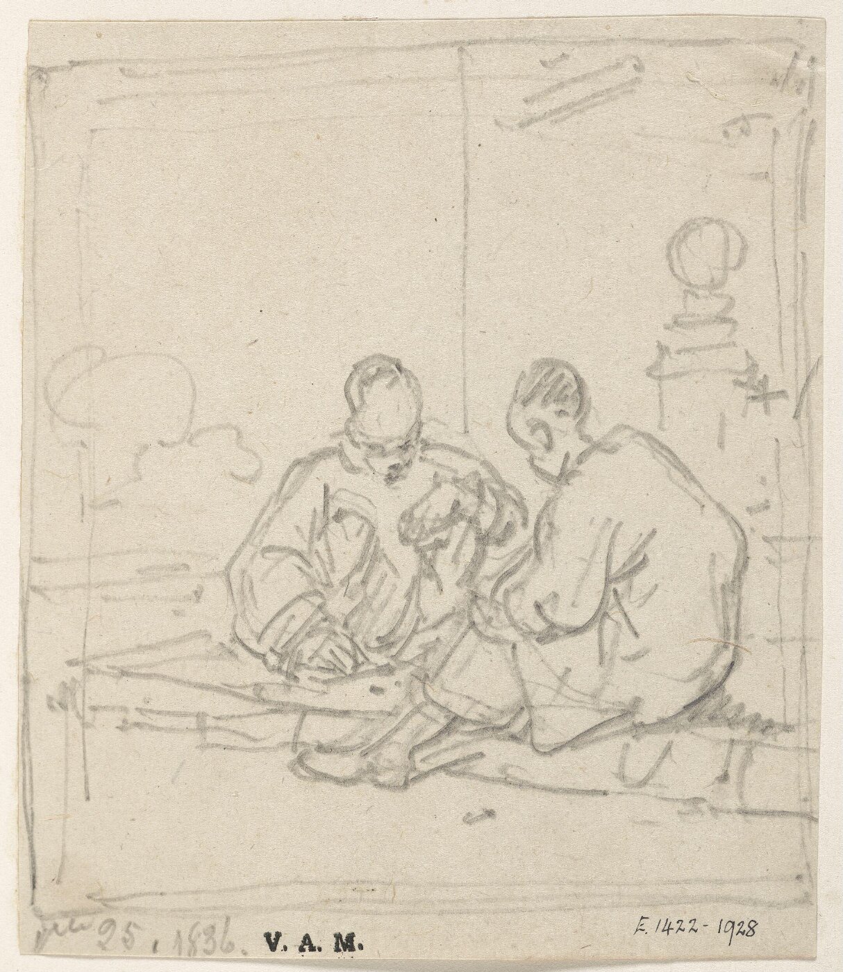 George Chinnery, Two seated figures