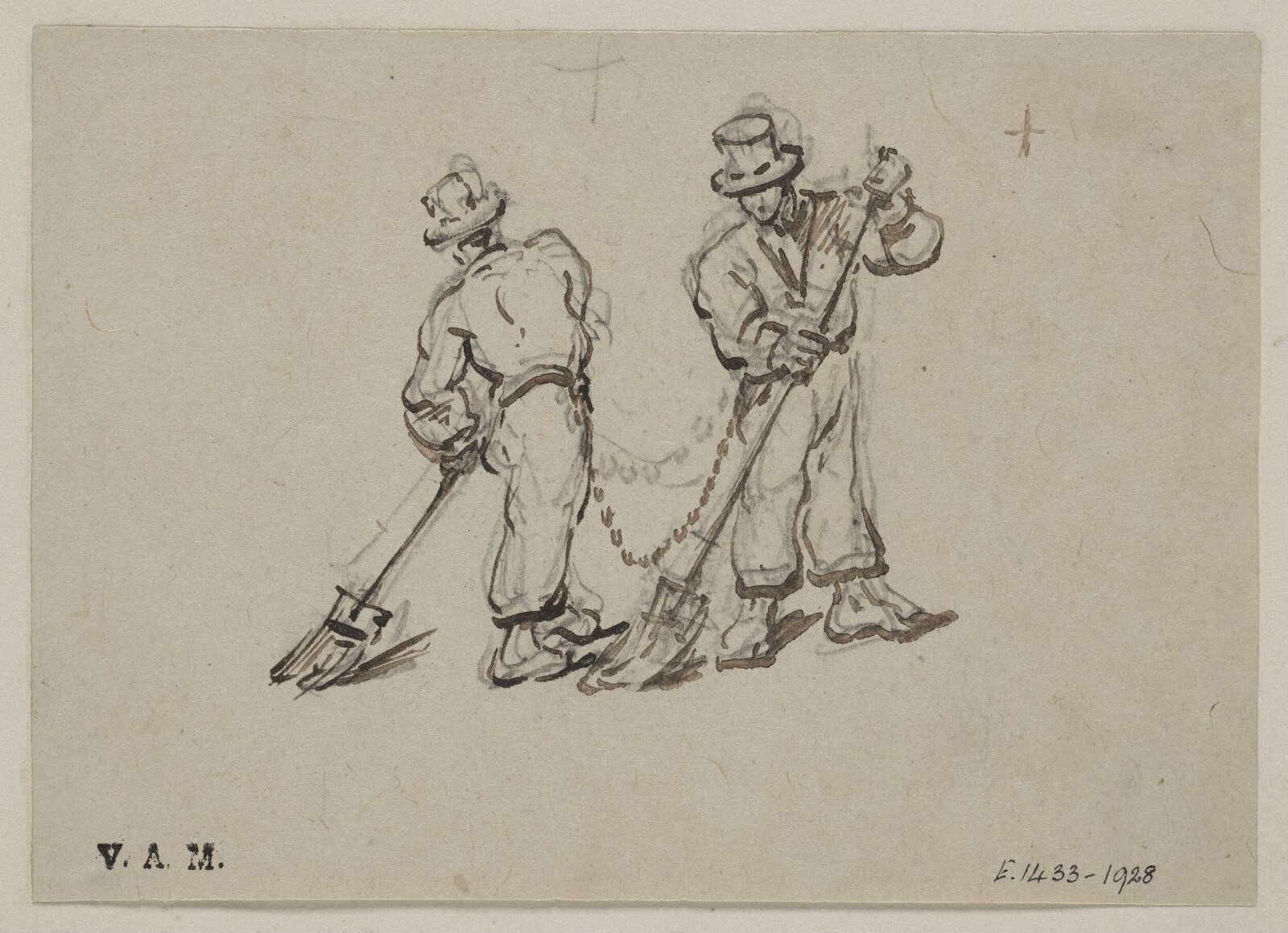 Two sweepers, George Chinnery, 29/09/1825 - 30/05/1852